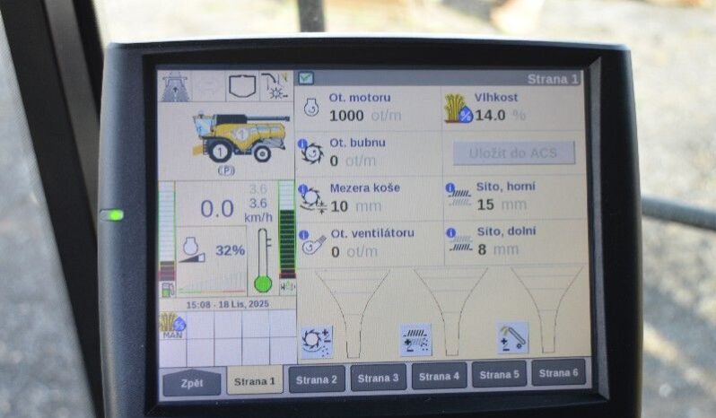 NEW HOLLAND CX8.80 SKLÍZECÍ MLÁTIČKA S ŽACÍ LIŠTOU 7,5M A VOZÍKEM – 13938 full